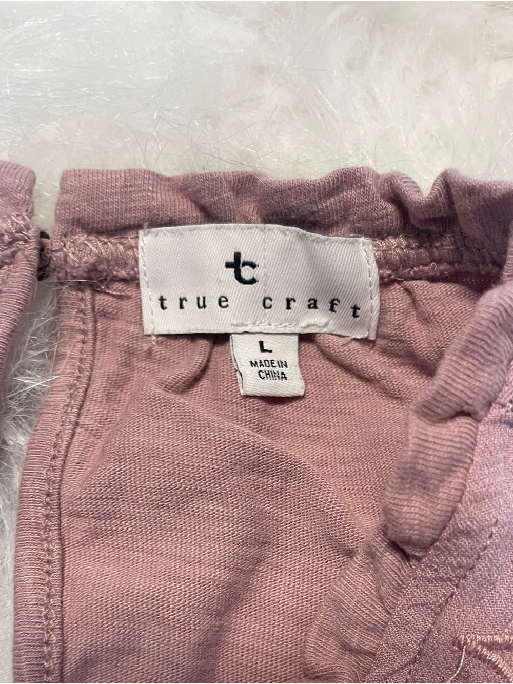 True Craft Mauve Sleeveless Eyelet Yoke Tank - Picture 7 of 8
